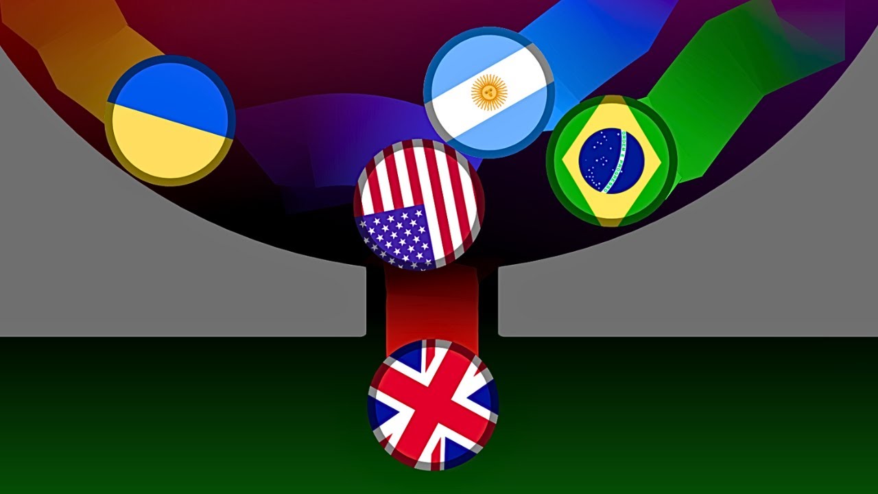 100 Country Elimination Marble Race #21