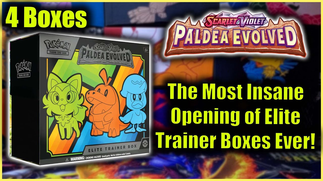 The Greatest Pokémon TCG Scarlet & Violet Paldea Evolved Elite Trainer Box Opening Ever
