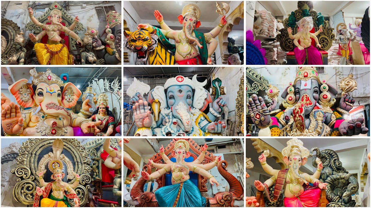 Dhoolpet Ganesh Singh Kalakar Ganesh Idols  | 2025 New Models Unique Ganesh Idols | At Dhoolpet