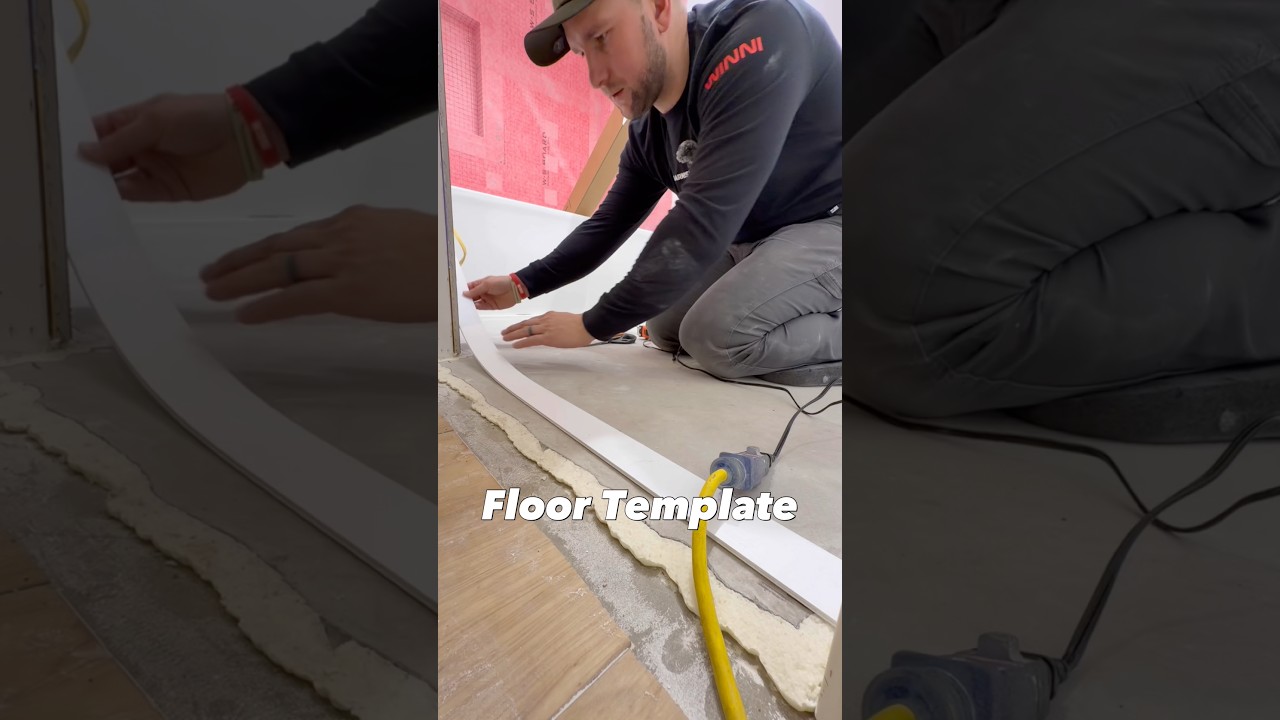 Bathroom Floor Template #diy #tools #construction