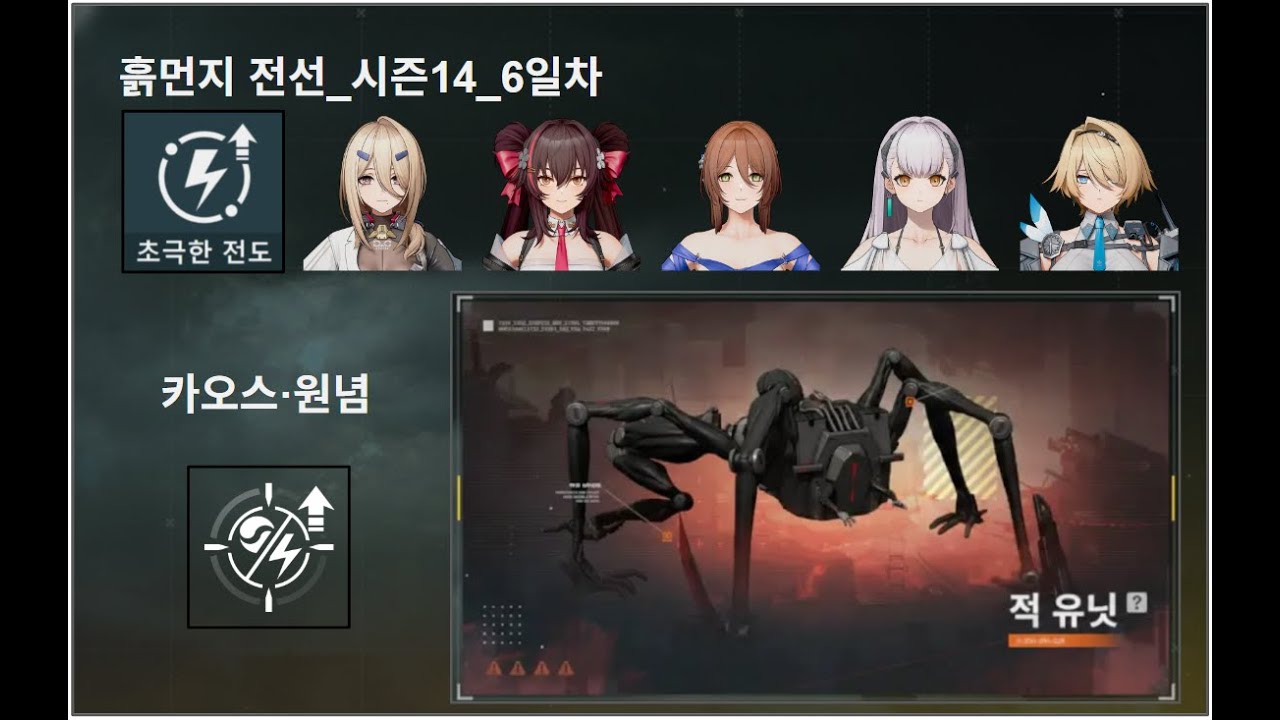소녀전선2:망명_흙먼지 전선_시즌14_카오스·원념_6일차_초극한 전도