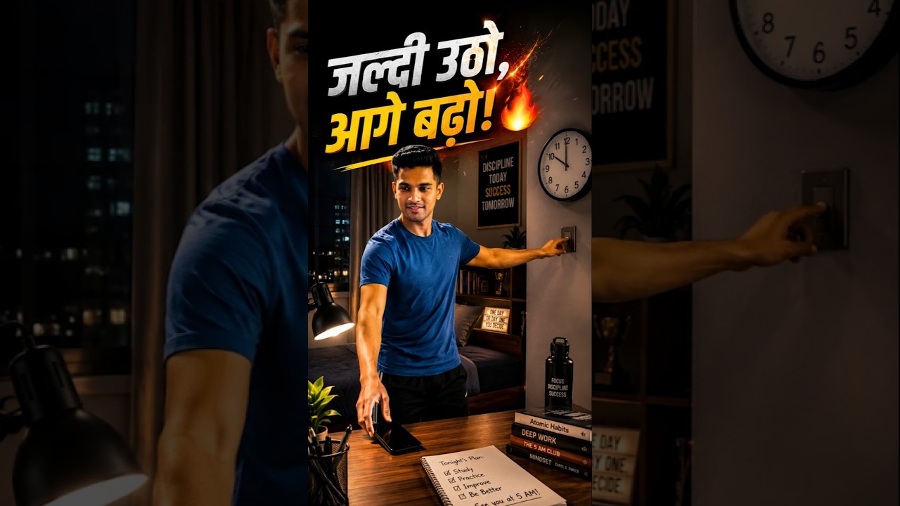 Wake up early for just 7 days, your life will change! 😱 | Motivational Story Hindi #shorts #viral #trending