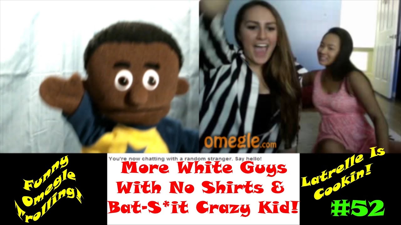 Funny Chatroulette Trolling Omegle Chat Roulette | Pt 2 Of Latrelle vs. White Guys With No Shirts!