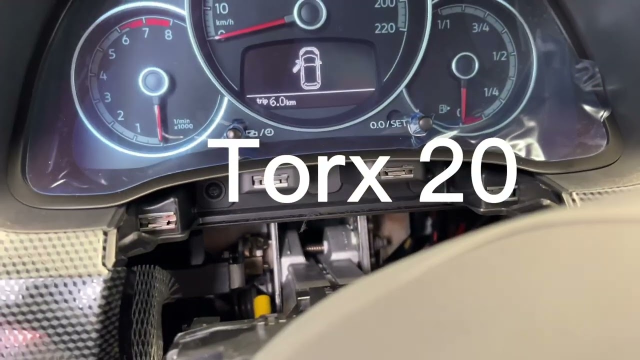 How to remove the speedometer in a VW up!