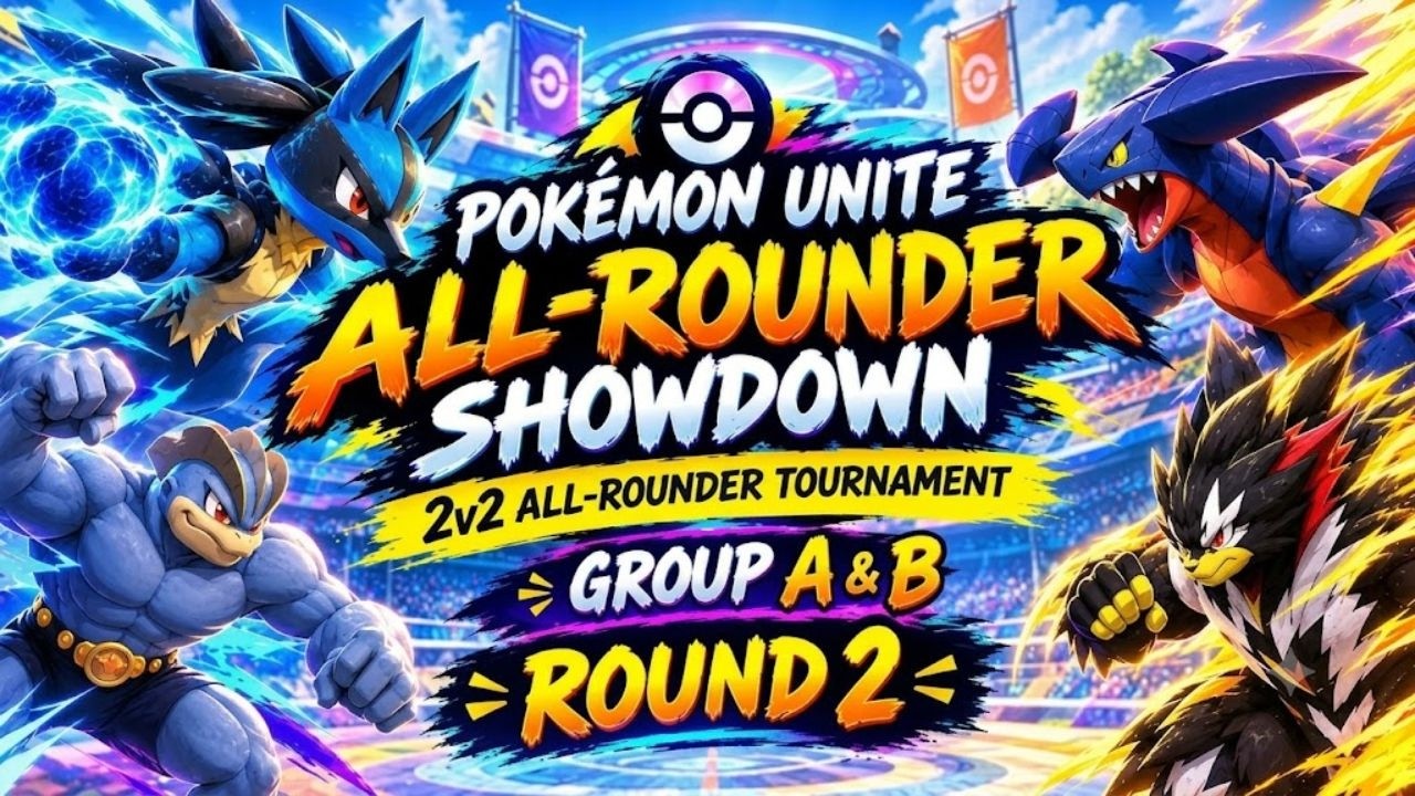 ALL-ROUNDER SHOWDOWN! 2v2 TOURNAMENT | Day - 2 |  Group - A & B | ROUND - 2 | Pok&eacute;mon Unite | Live