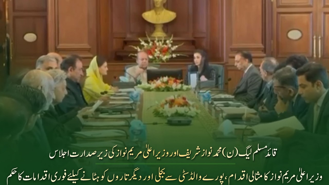 PML(N) President & CM Punjab Chairs Key Meeting to Reviewed progress on restoration projects
