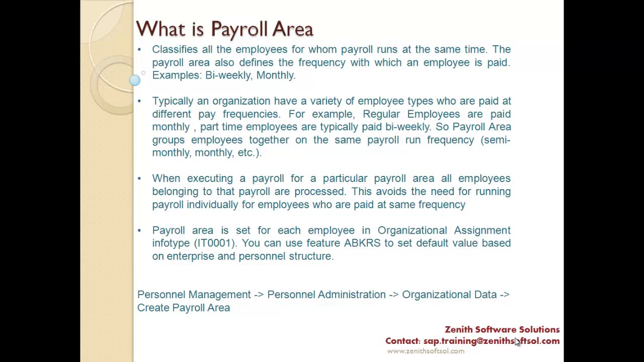 29  Configuration of Payroll Area and Feature ABKRS