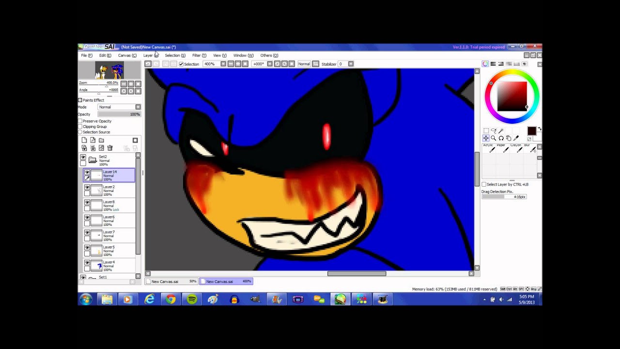 Sonic.exe & Tails Doll Speedpaint