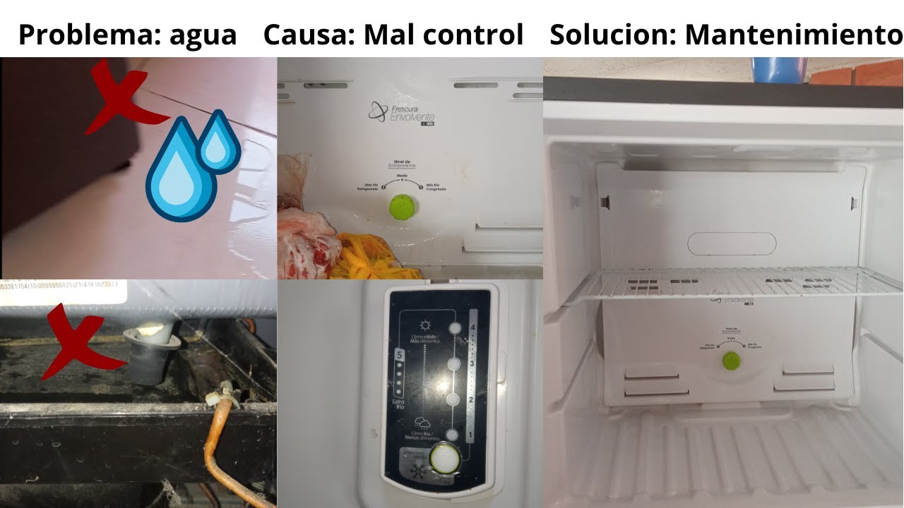 ¿Porque mi NEVERA BOTA AGUA por el delante😡?  CAUSA Y SOLUCIÓN ✅