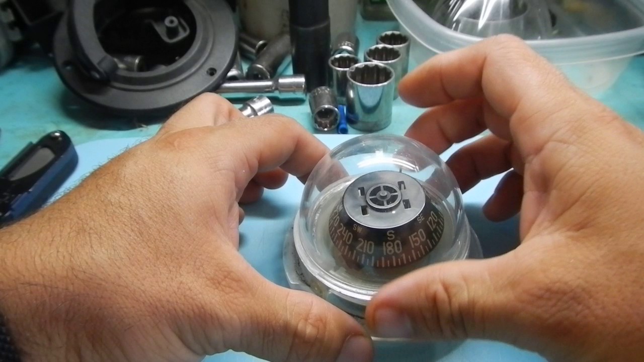 How to take apart and clean a Richie Marine Compass. (Revised)