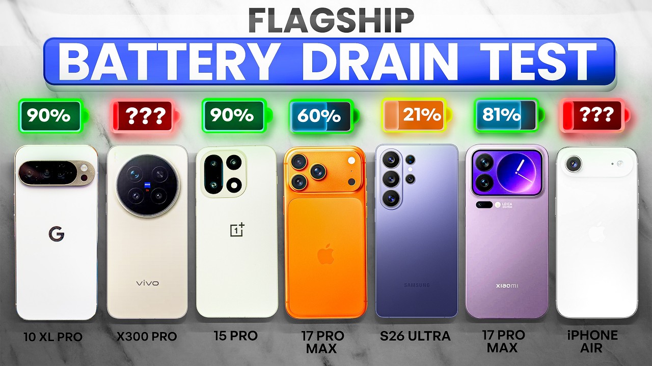 Flagship Battery Drain Test 2026