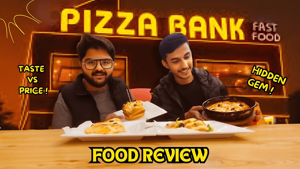 We Tried Pizza Bank🍕 & Churn Station Shakes🍦| Pizza Bank Review | The Vibe Gang