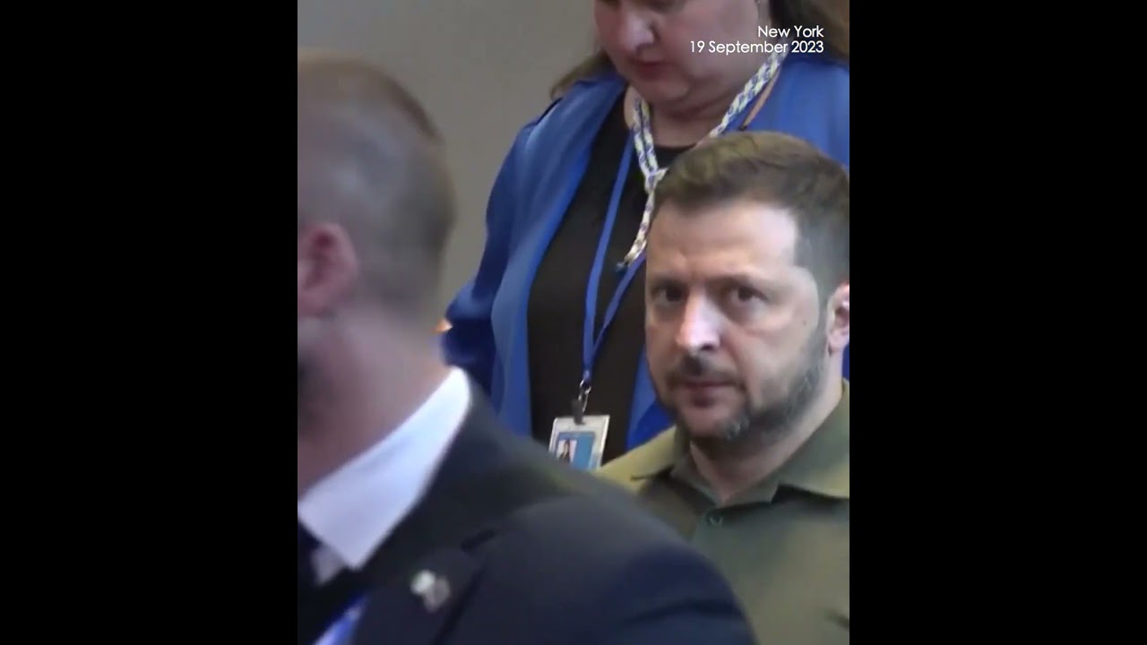 Heavy security as Ukraine's Zelensky leave UN building after speech