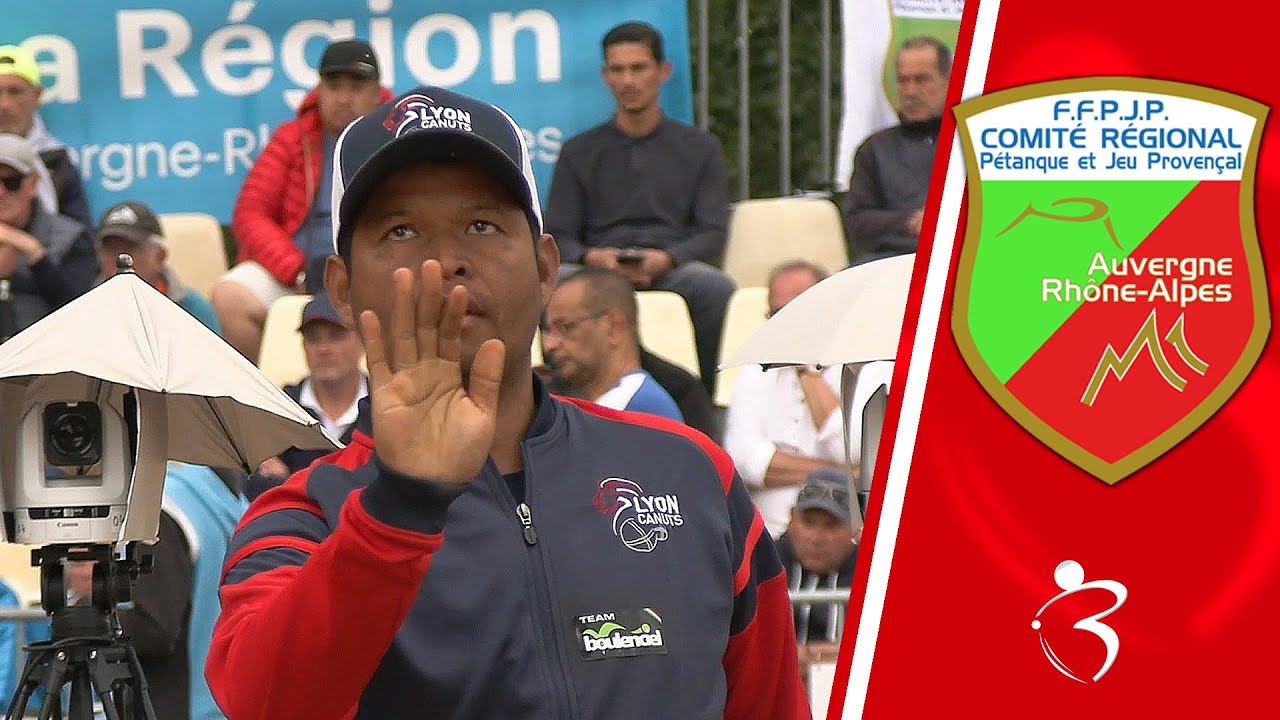 Demi-finale du triplette mixte : CARDON vs BLEIN - Championnat Auvergne Rh&ocirc;ne-Alpes de p&eacute;tanque 2024