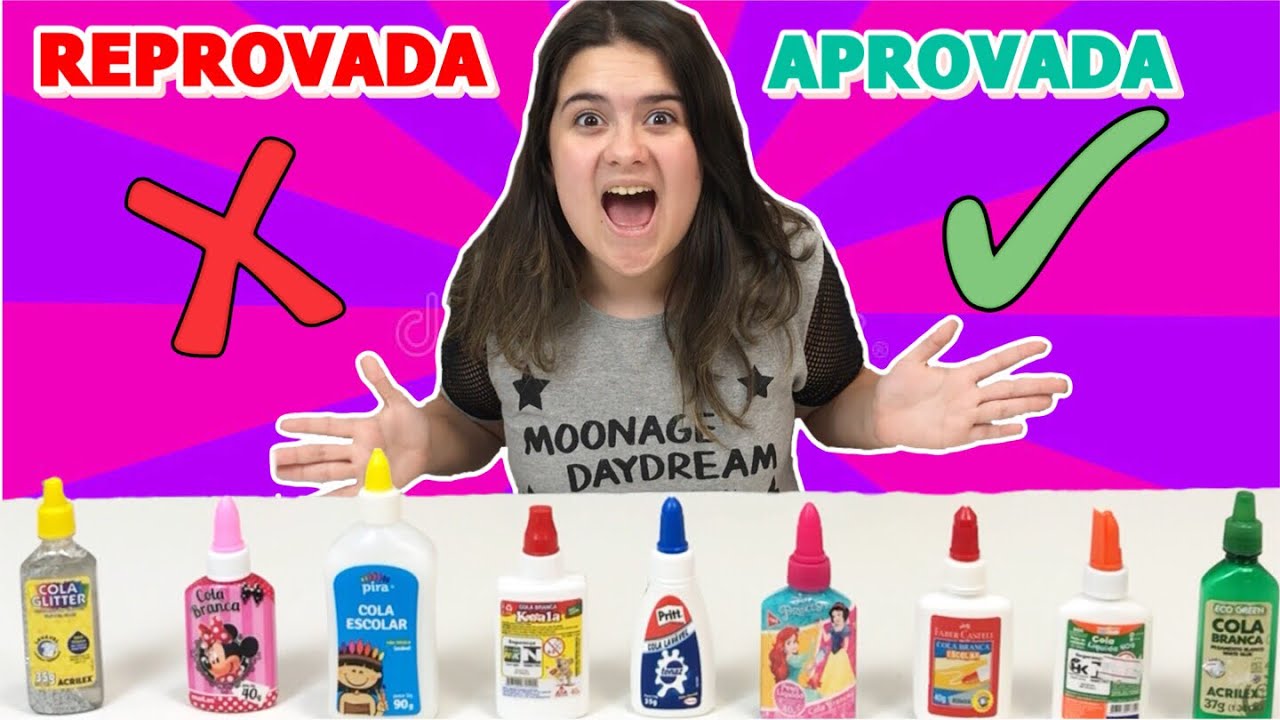 TESTANDO E AVALIANDO 9 MARCAS DE COLAS PARA SLIME