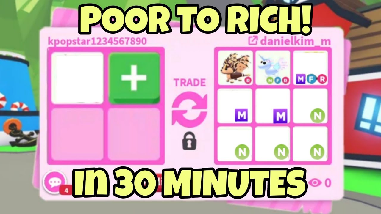 🔥We Become *POOR* To *RICH* In 30 Minutes In Adopt Me!