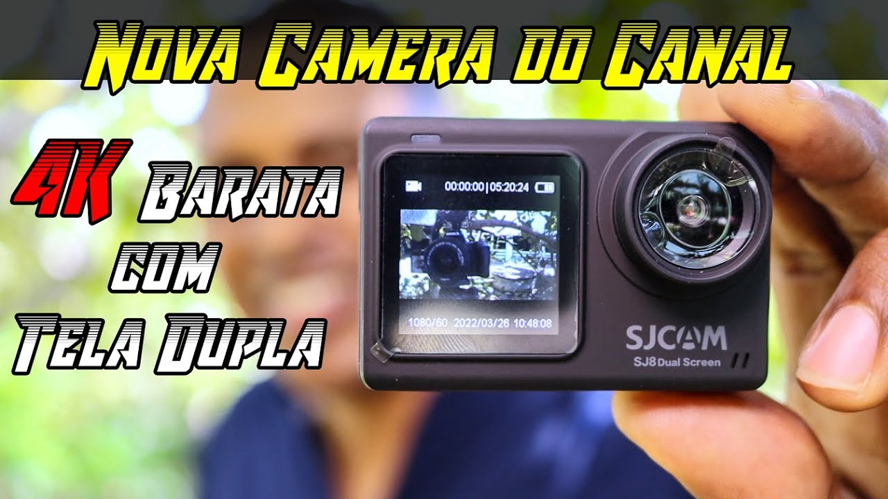 Sjcam SJ8 - Camera 4k Barata com Tela Dupla - Camera de Ação