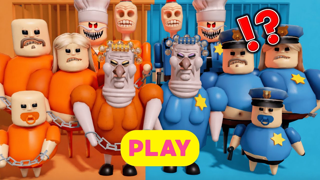 Prisoner vs Police Run 👮| Roblox Obby Gameplay🤯