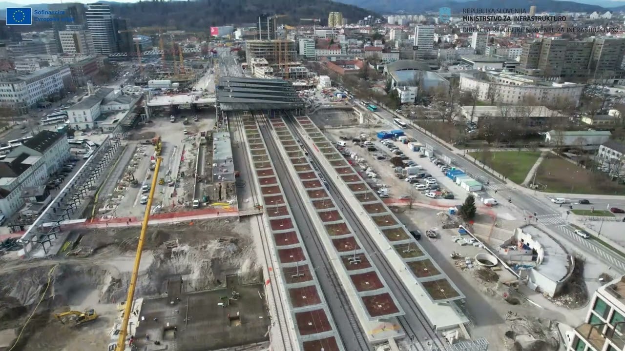 Nadgradnja železniške postaje Ljubljana - februar 2026