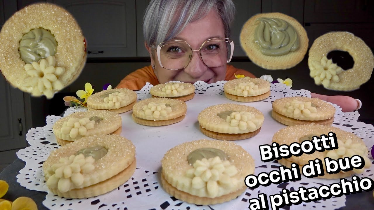 Biscotti occhi di bue al pistacchio - Ricetta Facile‼️