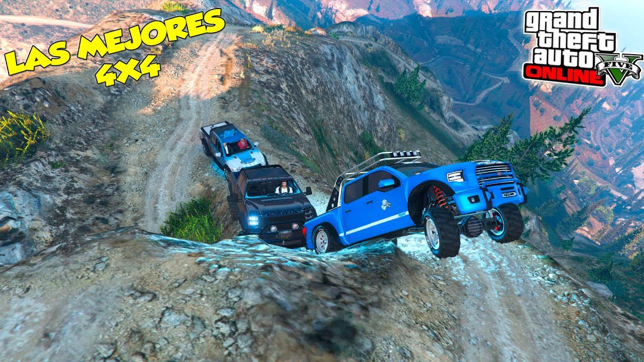 Las MEJORES CARRERAS OFF ROAD EN CAMIONETAS 4X4 | Por Monte Chiliad | GTA V CON AMIGOS