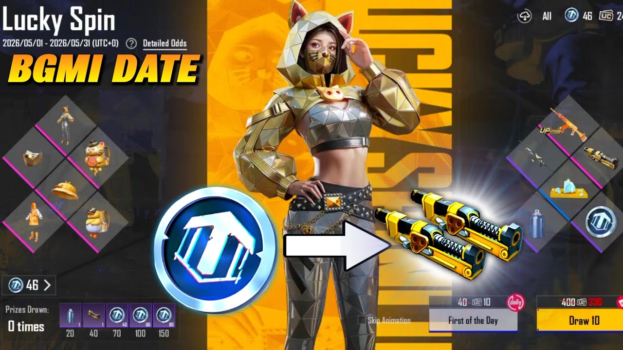 How to buy material from Lucky Coin in BGMI | New Lucky Spin with Material BGMI