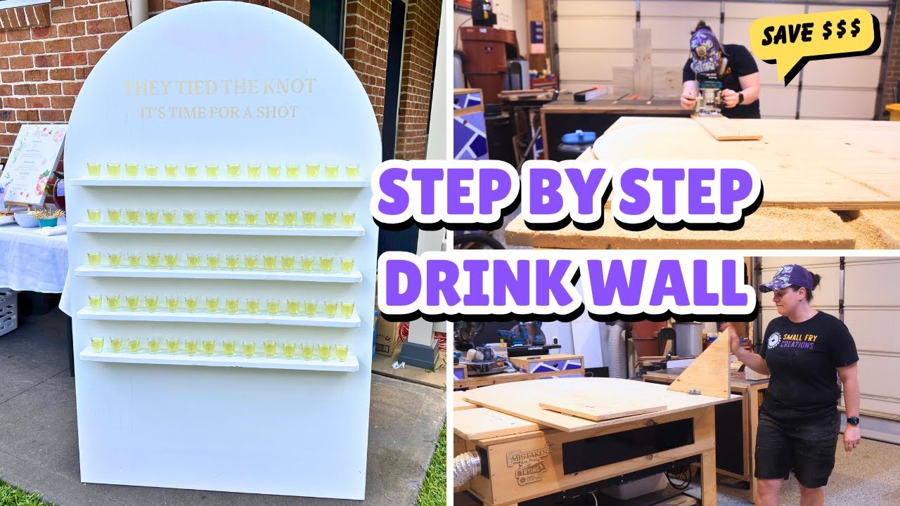 STOP Renting! DIY Folding Wedding Shot & Champagne Wall: Step by Step guide Build (Save Hundreds!)