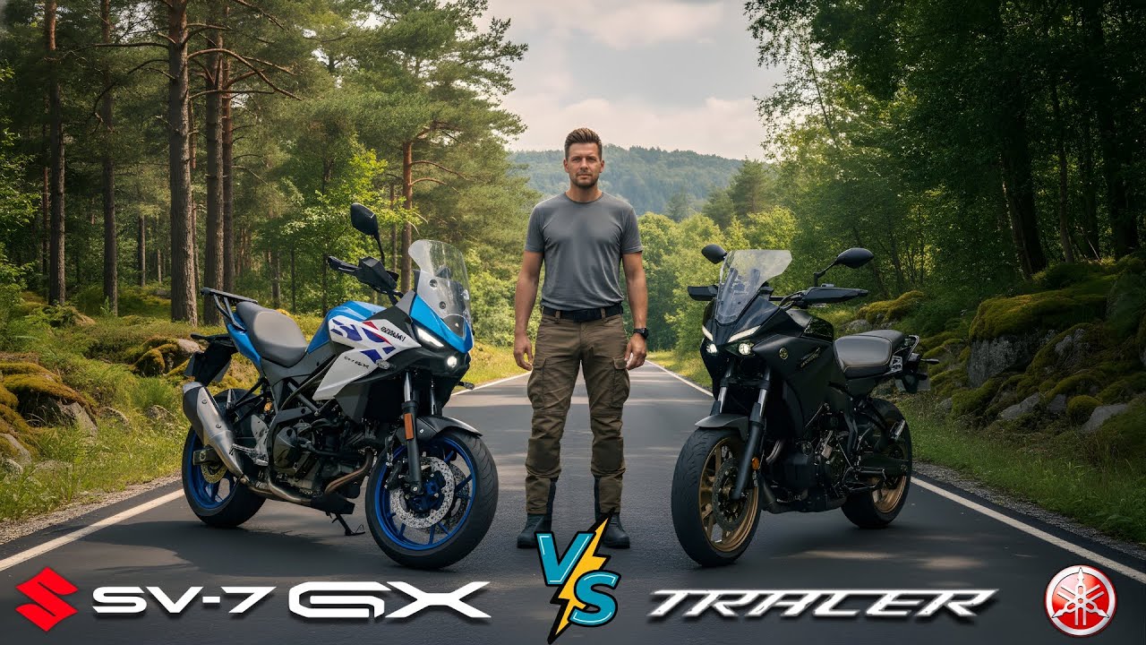 NOWY SUZUKI SV-7GX 2026 VS YAMAHA TRACER 7 2025!! &ndash; BITWA ŚREDNIEJ WIELKOŚCI SAMOCHOD&Oacute;W SPORTOWO-...