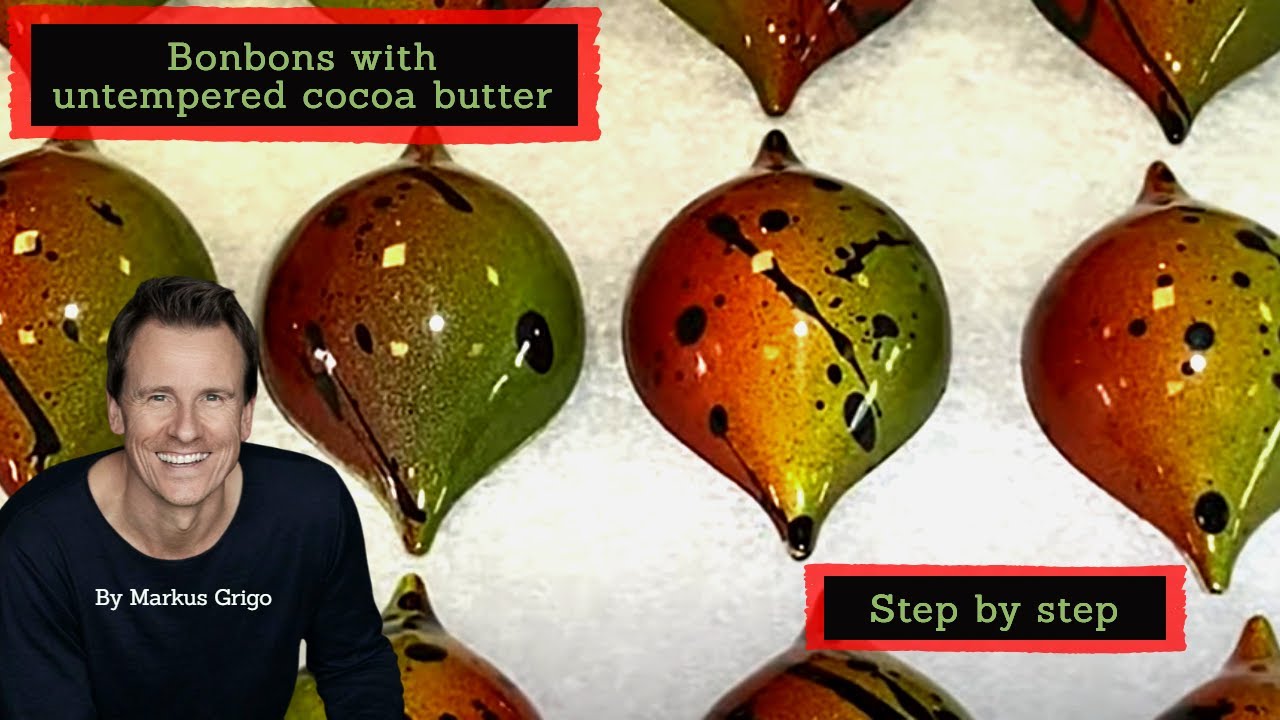 Bonbons with untempered cocoa butter