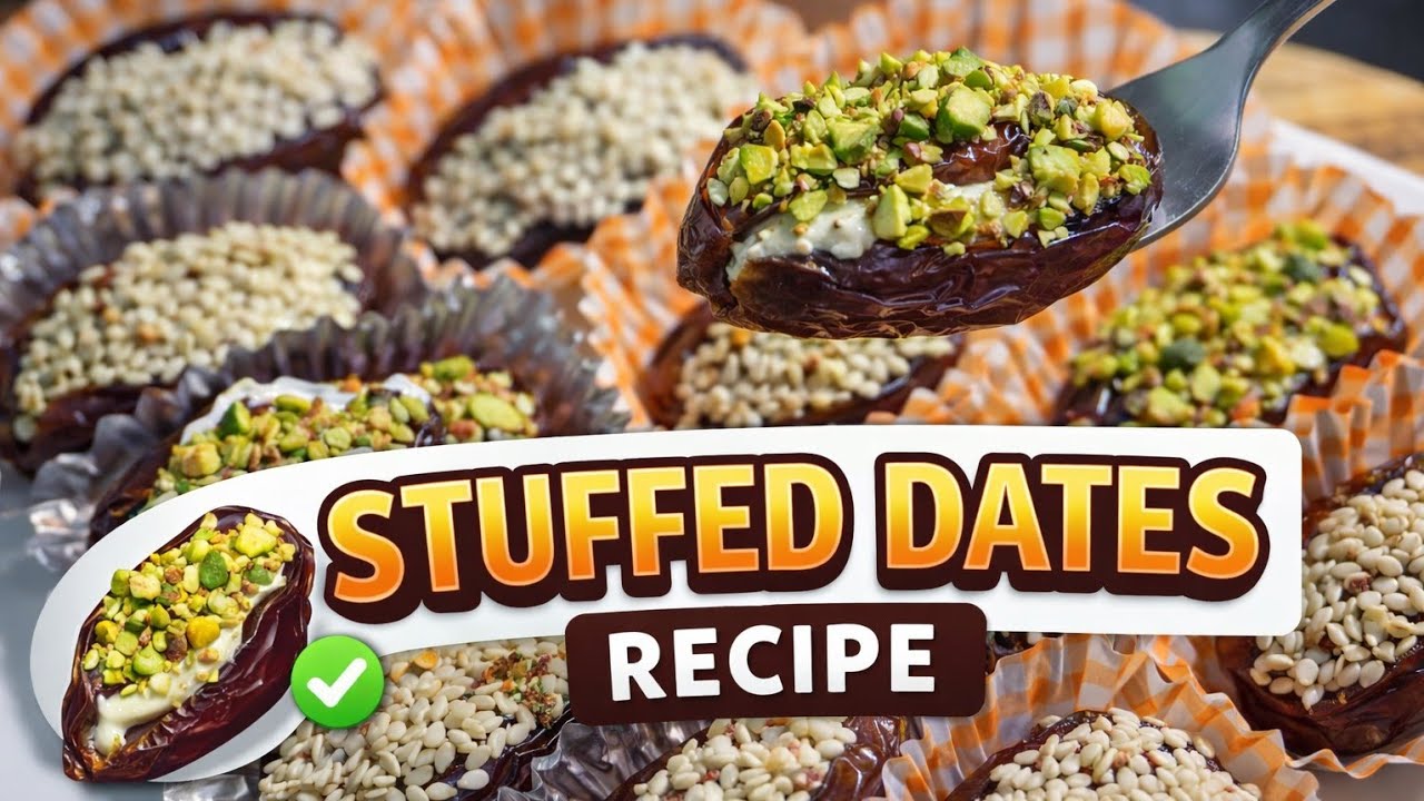 STUFFED DATES RECIPE|RAMAZAN SPECIAL 