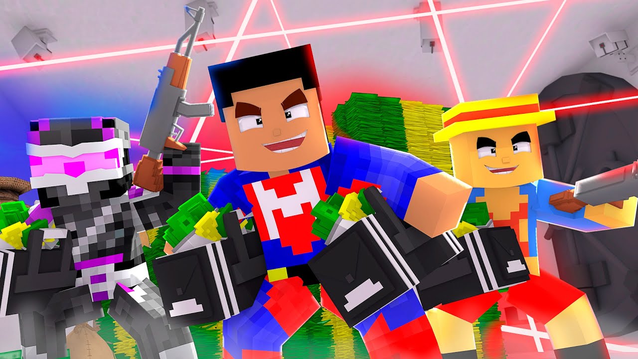 ROBAMOS EL NUEVO BANCO DE JENGACITY EN MINECRAFT TROLL 😱💰