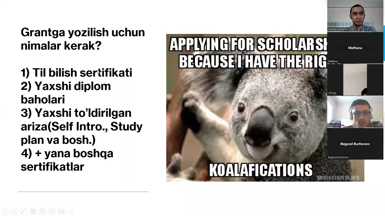 GKS, Quiz on Korea va Koreya universitetlariga grantlar Allimtv bilan(2-qism)