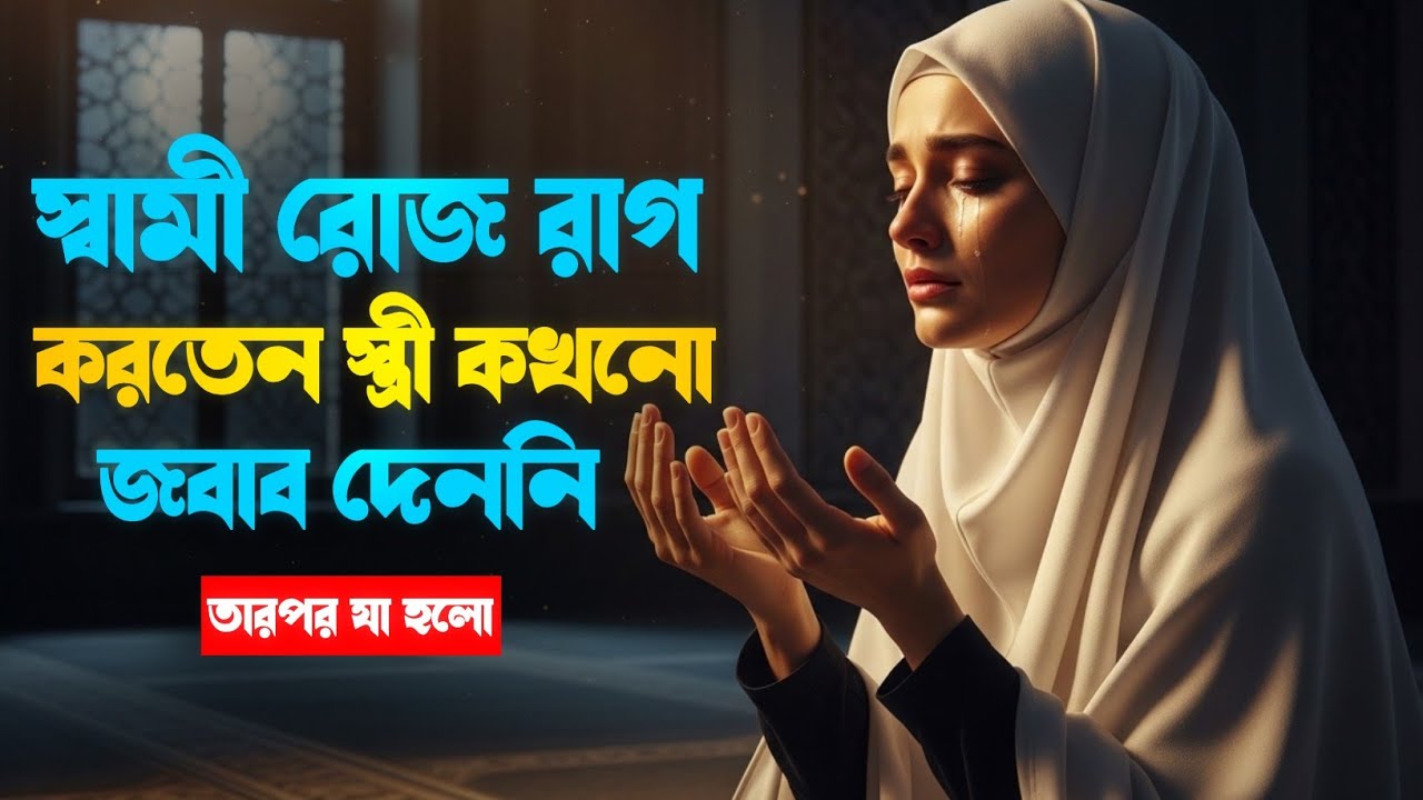 স্বামী রোজ রাগ করতেন স্ত্রী কখনো জবাব দেননি. তারপর যা হলো#islamichistory #motivation #shorts #video 