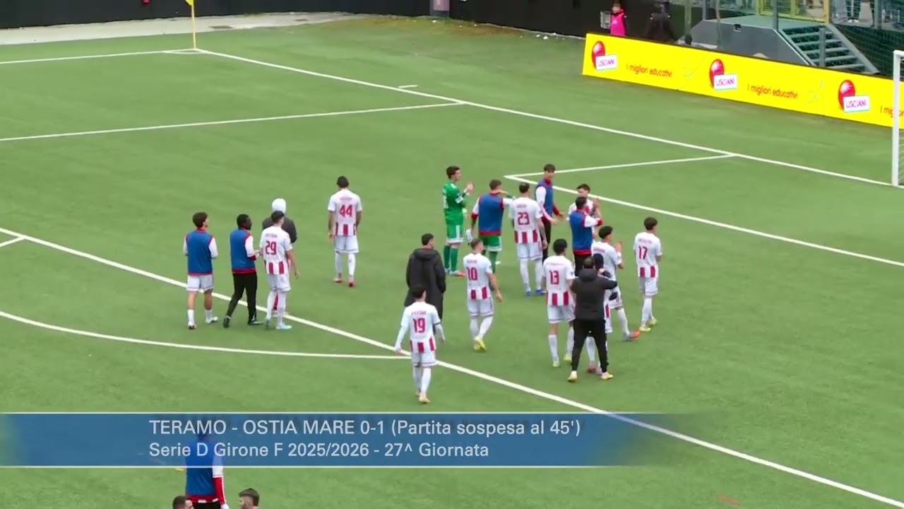 Teramo - Ostia Mare 0-1 (Partita sospesa al 45')