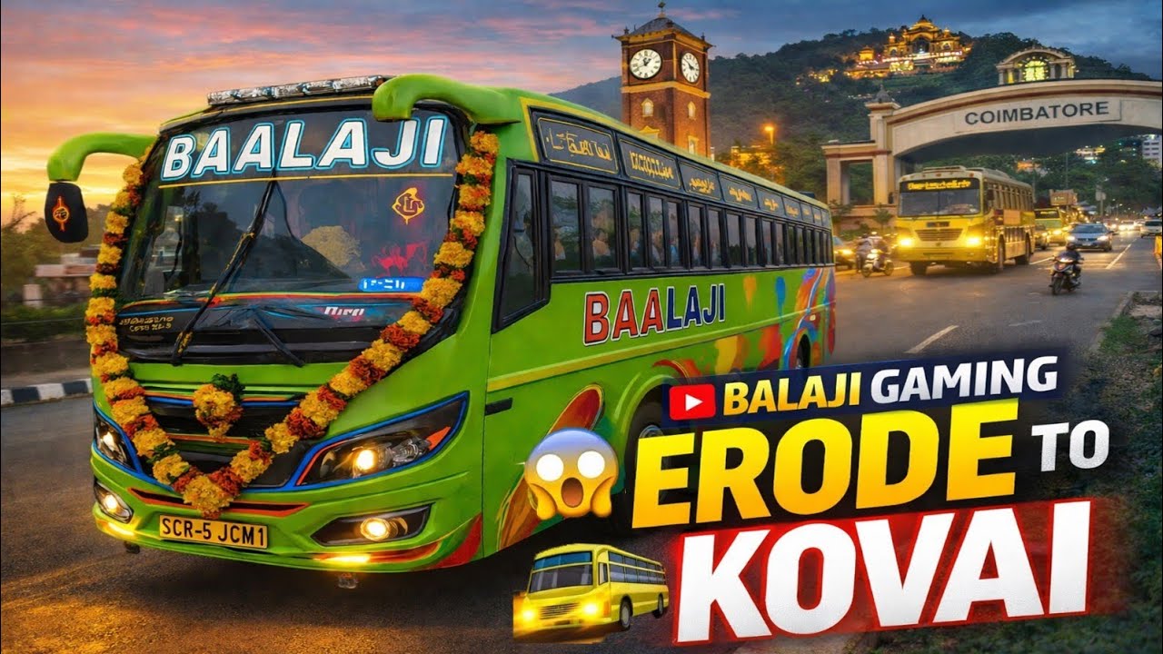 🔥 ERODE → KOVAI 😱 | Oru Semma Mass Bus Drive! 🚍⚡🔥