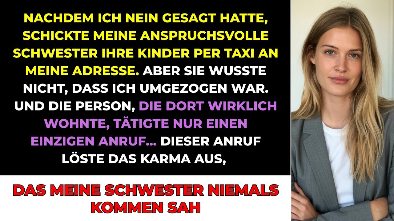 Ich Sagte Nein Zum Babysitten Der Kinder Meiner Schwester, Also Warf Sie Sie Trotzdem Vor Meine Tür