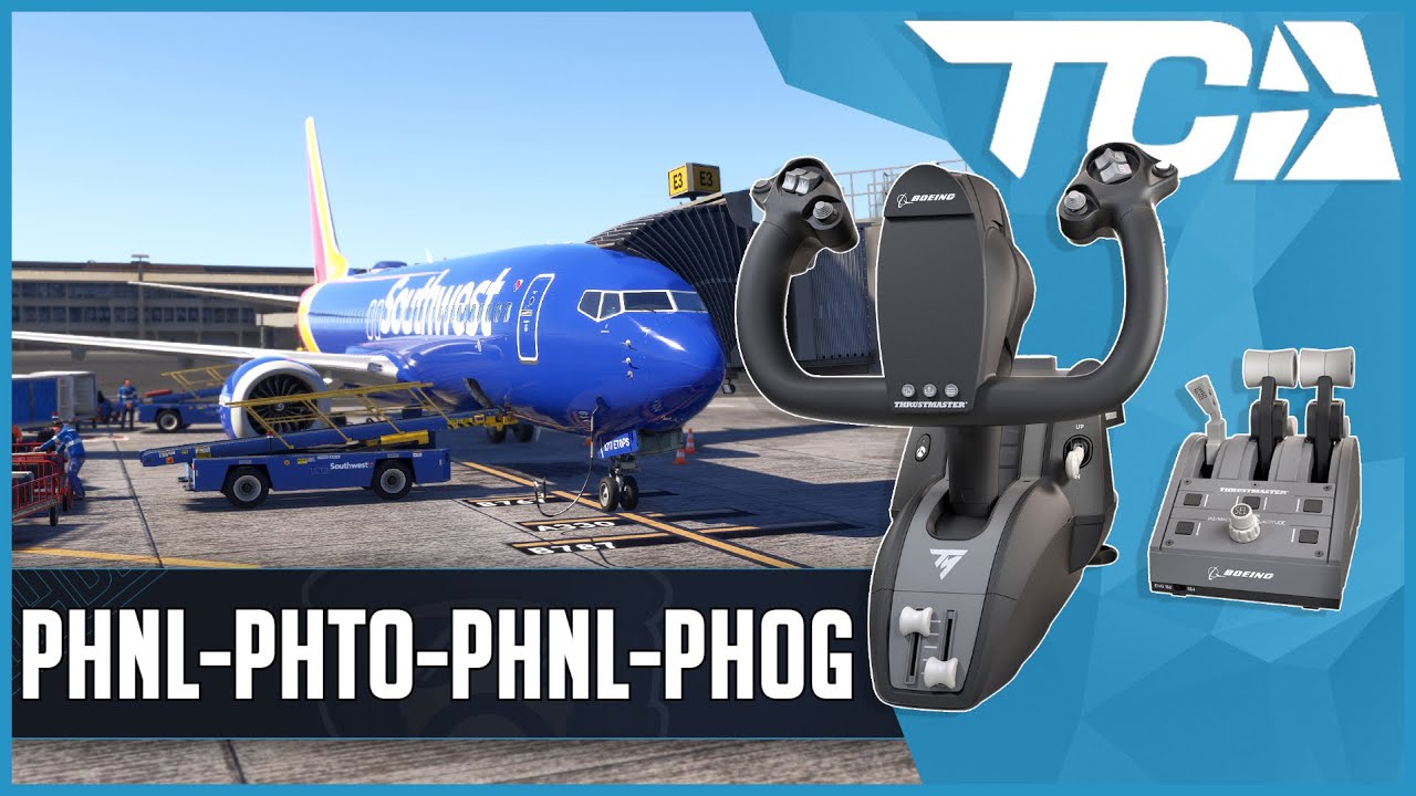 iFly 737 MAX8 for MSFS2024 | Real World Southwest OPS | Hawaii Island Hop | Thrustmaster TCA Boeing