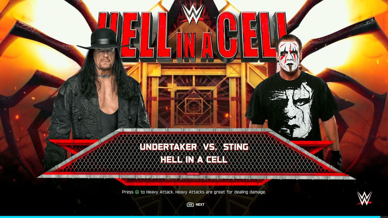 WWE 2K25 - Undertaker vs Sting | Hell In A Cell Crow vs Deadman Carnage