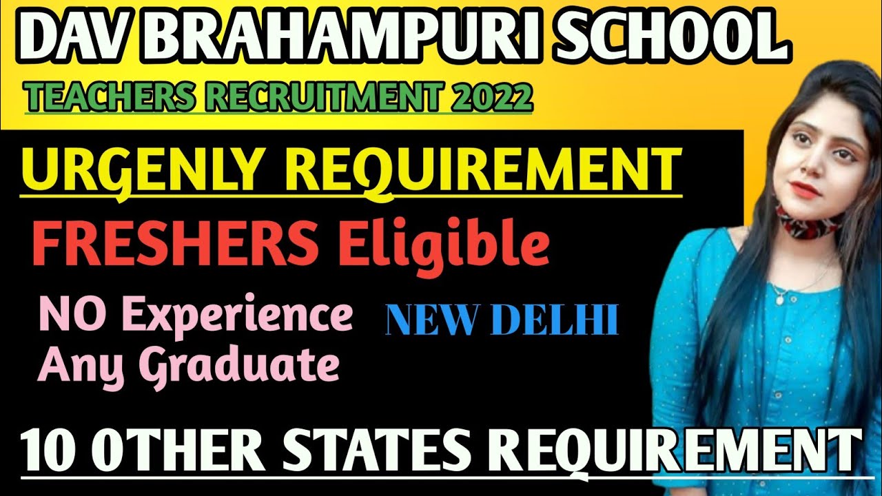 DAV BRAHAMPURI SCHOOL l FRESHERS ELIGIBLE l @MCD teachers team