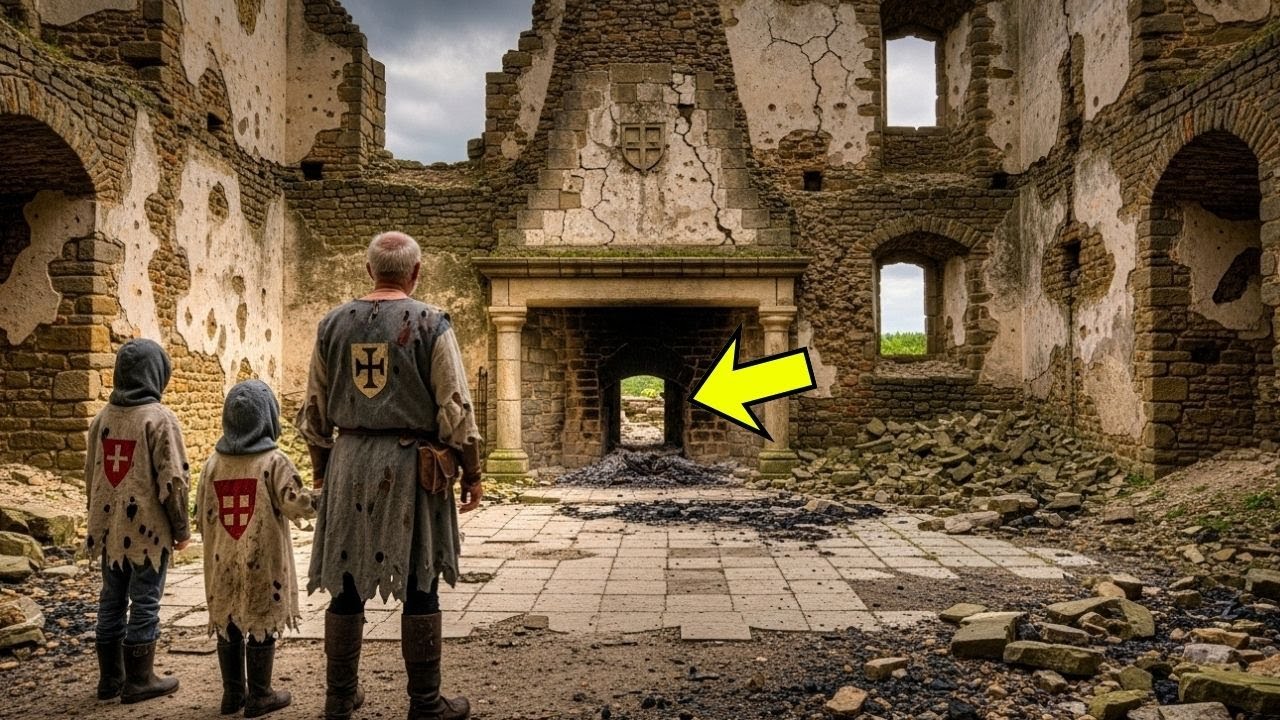 ABUELO VIUDO encuentra un PASAJE SECRETO en la CHIMENEA del CASTILLO ABANDONADO — pero al entrar…