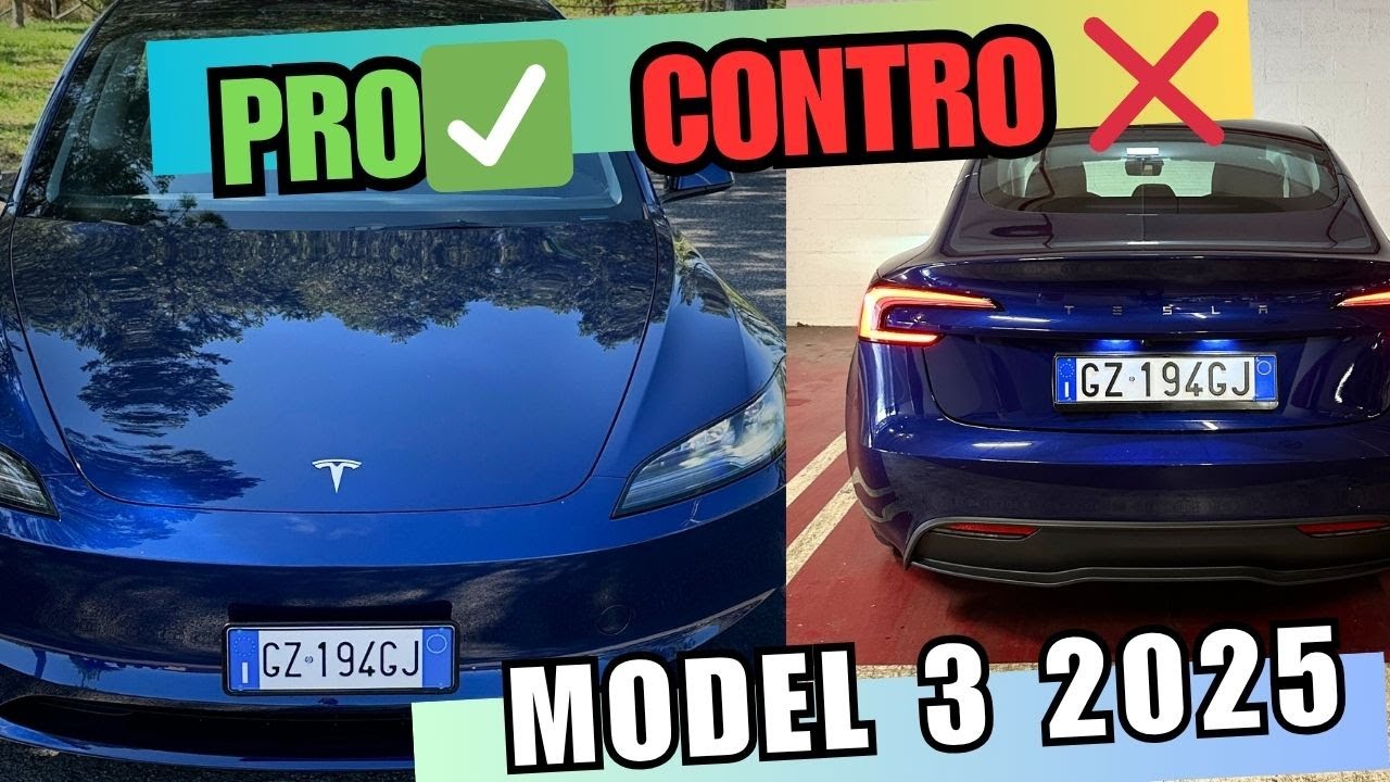 Pro e Contro della Tesla Model 3 RWD dopo una settimana di test!
