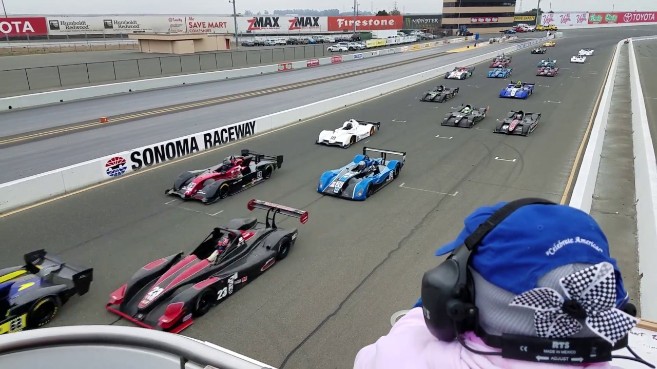 2018 SCCA Runoffs Prototype 1 P1 Race Start