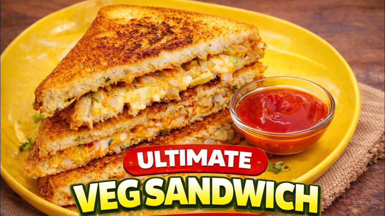 Ramazan Series Day 11 | Cheesy Veg Sandwich Recipe | Easy Iftar Special sandwich 🥪