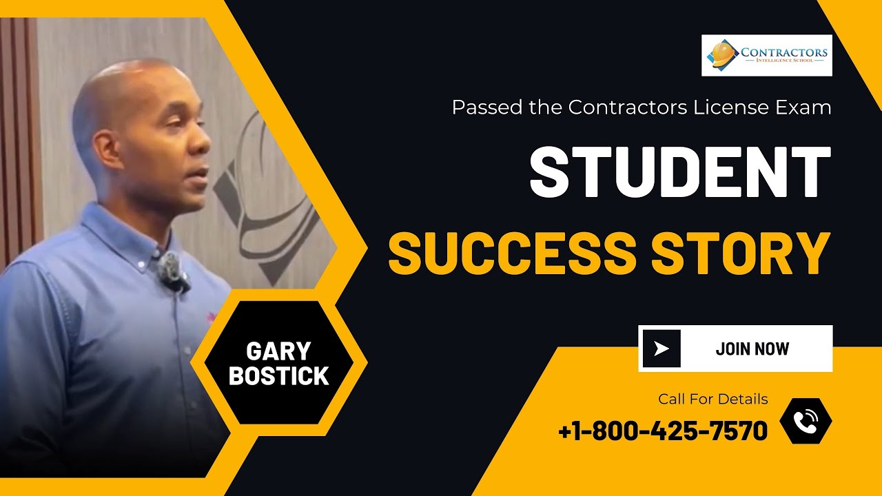 Passed the Contractors License Exam | Student Success Story