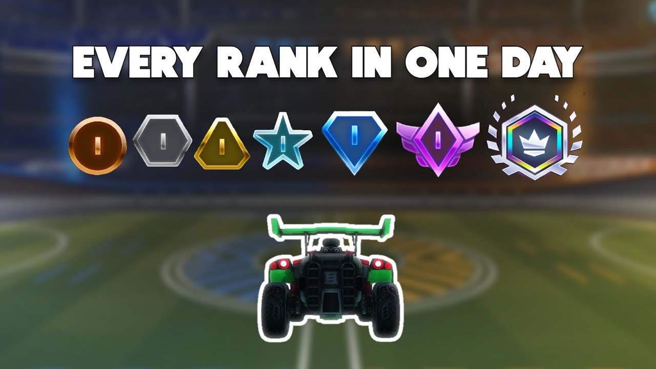 Playing in Every Rank from BRONZE to GRAND CHAMPION in Rocket League Sideswipe