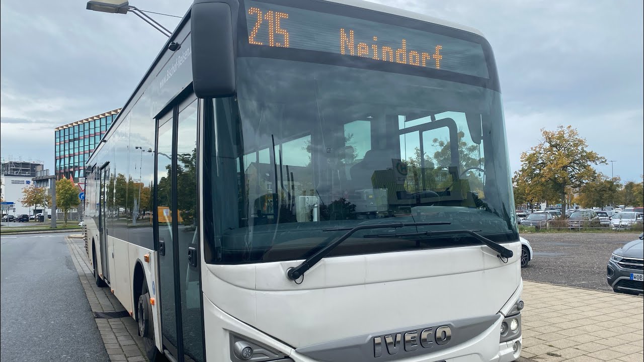 Bischof-Reisen Wolfsburg|Bus Mitfahrt Linie 215 Wolfsburg Hauptbahnhof➡️Neindorf Schule| IVECO 12