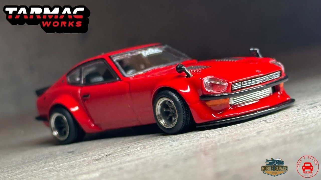 Tarmac Works GLOBAL64 1:64 Nissan Fairlady Z S30 Widebody - Designed by JonSibal Red