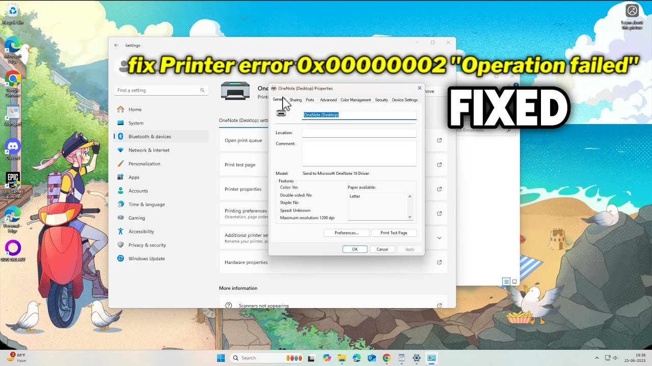 (FIXED) Printer error 0x00000002 