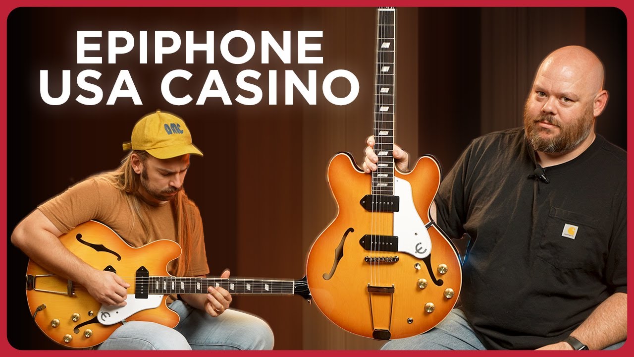 Стоит ли ждать?! Наконец-то обзор Epiphone Casino, сделанного в США.