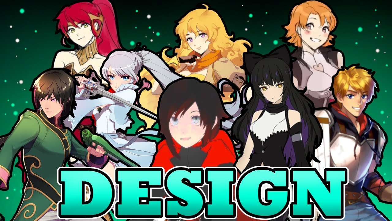 RWBY Character Designs Compilation Volumes 1-3 #characterdesign #rwby